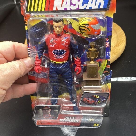 2003 6” figure of NASCAR’s Jeff Gordon w/championship trophy and helmet - Picture 5 of 8